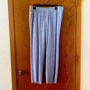 Old Navy Striped Linen Pants